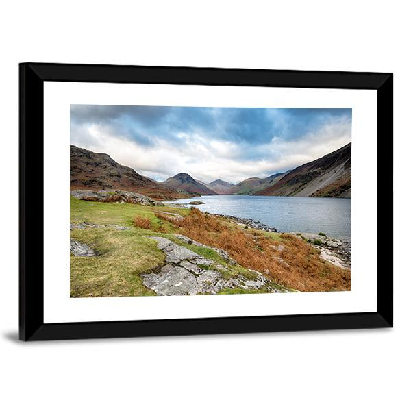 Wastwater In The Lake District Canvas Wall Art-3 Horizontal-Gallery Wrap-25" x 16"-Tiaracle