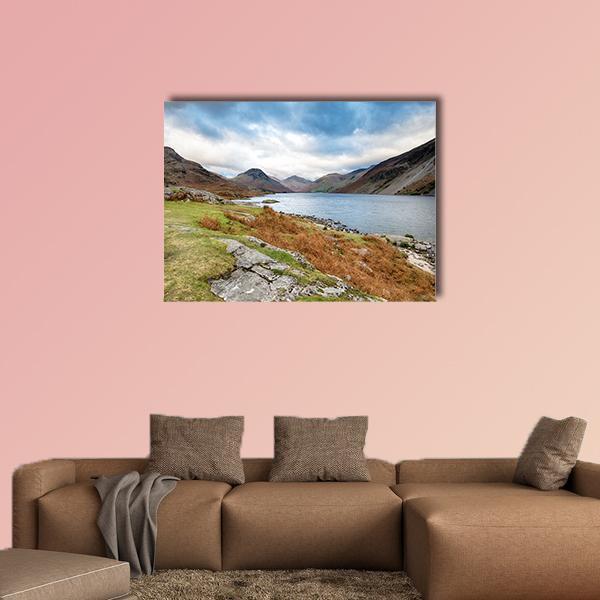 Wastwater In The Lake District Canvas Wall Art-1 Piece-Gallery Wrap-48" x 32"-Tiaracle