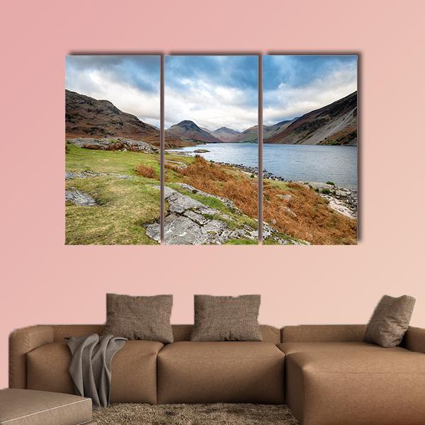 Wastwater In The Lake District Canvas Wall Art-3 Horizontal-Gallery Wrap-37" x 24"-Tiaracle