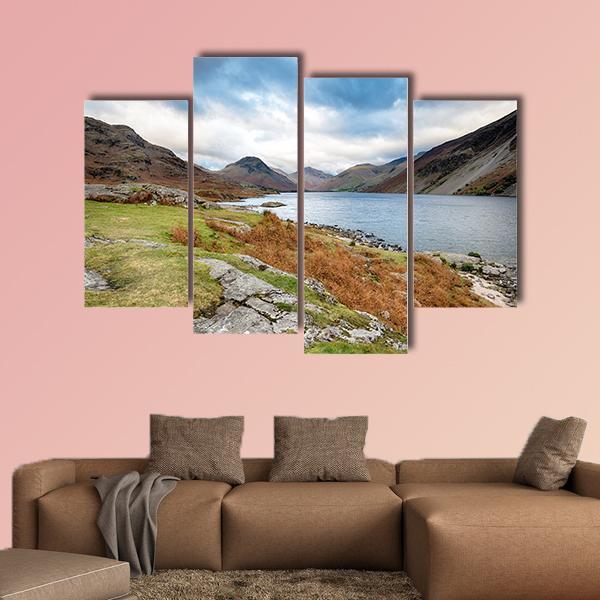 Wastwater In The Lake District Canvas Wall Art-4 Pop-Gallery Wrap-50" x 32"-Tiaracle