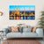 Wat Arun Night View Canvas Wall Art-5 Horizontal-Gallery Wrap-22" x 12"-Tiaracle