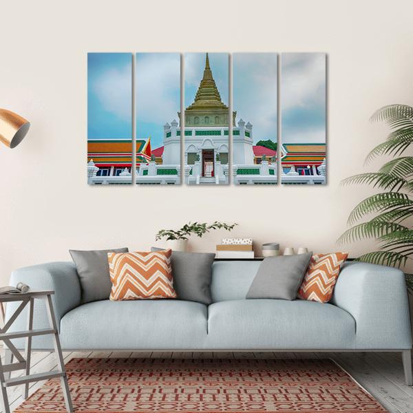 Wat Kaliyamit Woramahawihan Canvas Wall Art-5 Horizontal-Gallery Wrap-22" x 12"-Tiaracle