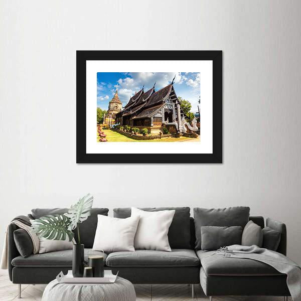 Wat Lok Molee Buddhists Temple In Thailand Canvas Wall Art-3 Horizontal-Gallery Wrap-25" x 16"-Tiaracle