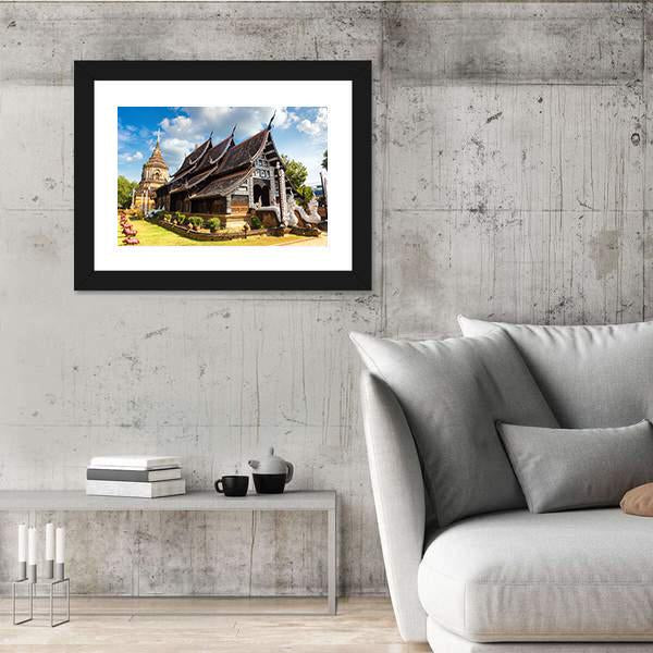 Wat Lok Molee Buddhists Temple In Thailand Canvas Wall Art-3 Horizontal-Gallery Wrap-25" x 16"-Tiaracle