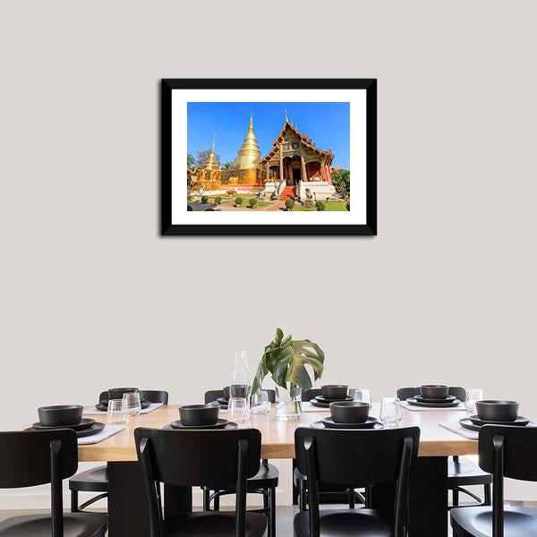 Wat Phra Singh Woramahawihan Canvas Wall Art-5 Horizontal-Gallery Wrap-22" x 12"-Tiaracle