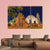 Wat Ratburana Temple At Night In Thailand Canvas Wall Art-3 Horizontal-Gallery Wrap-37" x 24"-Tiaracle