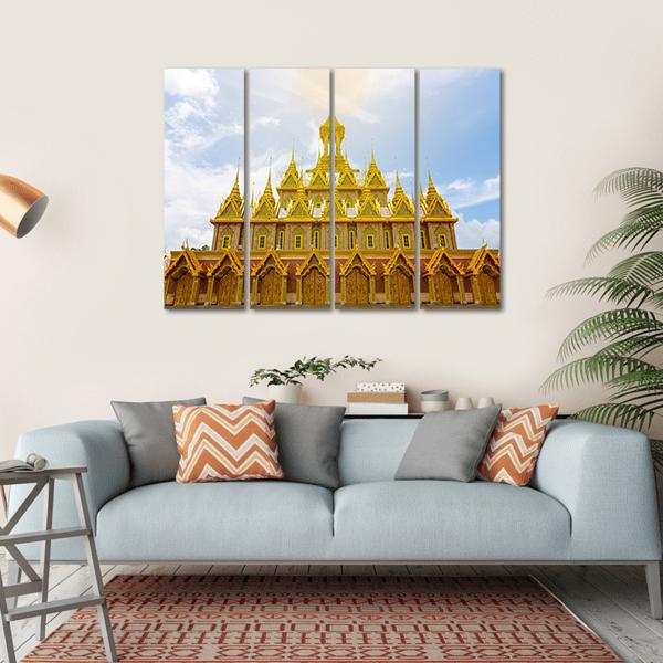 Wat Tha Sung Temple Canvas Wall Art-4 Horizontal-Gallery Wrap-34" x 24"-Tiaracle