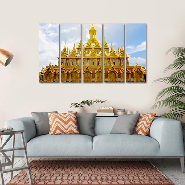 Wat Tha Sung Temple Canvas Wall Art-5 Horizontal-Gallery Wrap-22" x 12"-Tiaracle