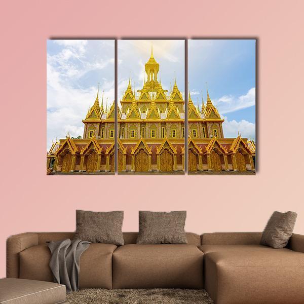 Wat Tha Sung Temple Canvas Wall Art-3 Horizontal-Gallery Wrap-37" x 24"-Tiaracle