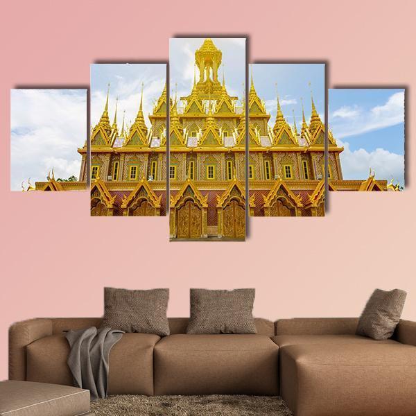 Wat Tha Sung Temple Canvas Wall Art-5 Star-Gallery Wrap-62" x 32"-Tiaracle