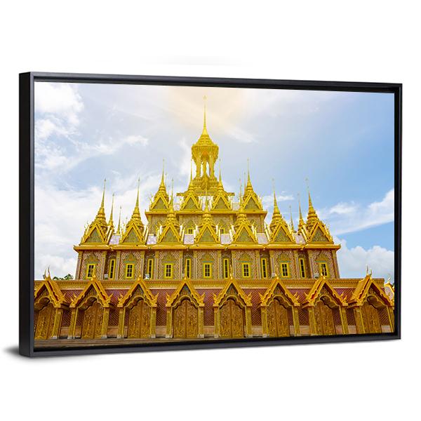 Wat Tha Sung Temple Canvas Wall Art-3 Horizontal-Gallery Wrap-25" x 16"-Tiaracle