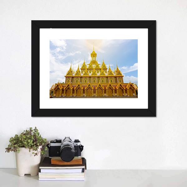 Wat Tha Sung Temple Canvas Wall Art-3 Horizontal-Gallery Wrap-25" x 16"-Tiaracle
