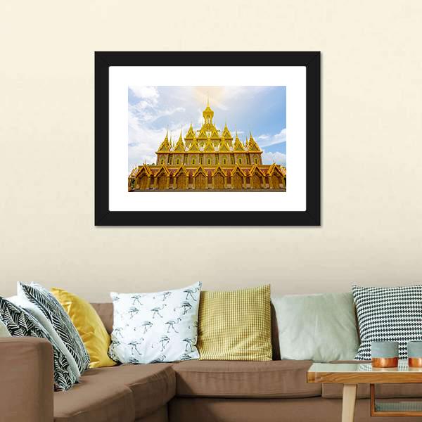 Wat Tha Sung Temple Canvas Wall Art-1 Piece-Framed Print-20" x 16"-Tiaracle