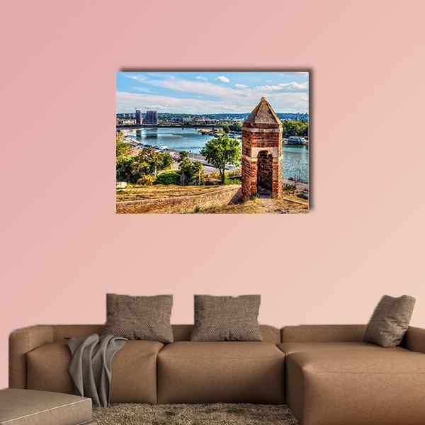 Watch Tower On The Kalemegdan Fortress Canvas Wall Art-5 Horizontal-Gallery Wrap-22" x 12"-Tiaracle