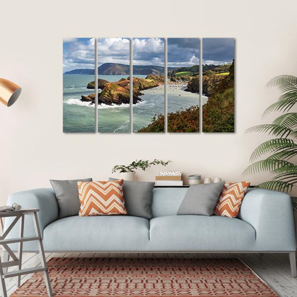 Water Mouth Bay Canvas Wall Art-5 Horizontal-Gallery Wrap-22" x 12"-Tiaracle