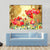 Watercolor Poppy Flower Canvas Wall Art-1 Piece-Gallery Wrap-48" x 32"-Tiaracle