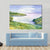 Watercolor River Nature Landscape Canvas Wall Art-1 Piece-Gallery Wrap-48" x 32"-Tiaracle