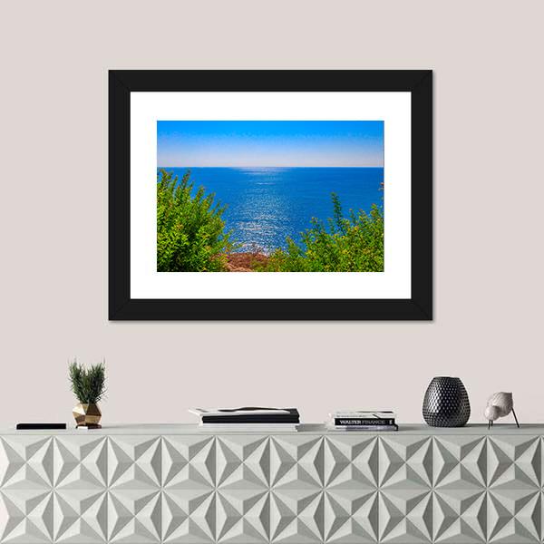 Waterfall Duden In Turkey Canvas Wall Art-1 Piece-Framed Print-20" x 16"-Tiaracle