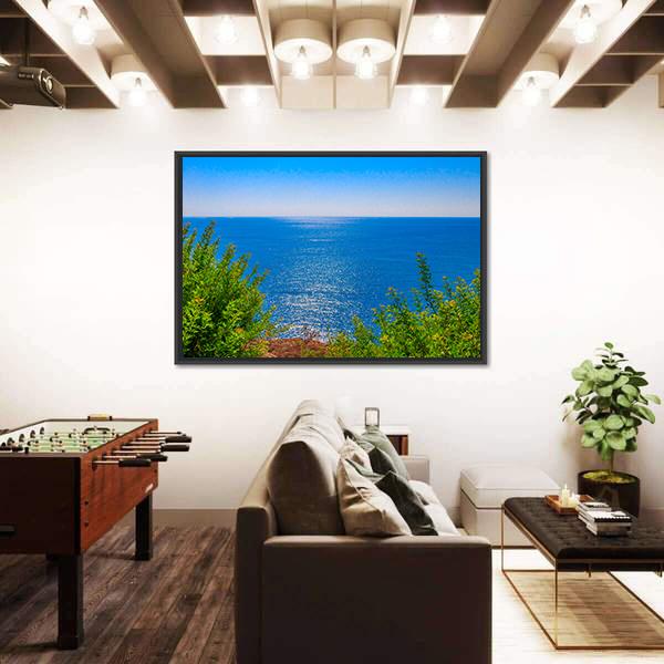 Waterfall Duden In Turkey Canvas Wall Art-3 Horizontal-Gallery Wrap-25" x 16"-Tiaracle
