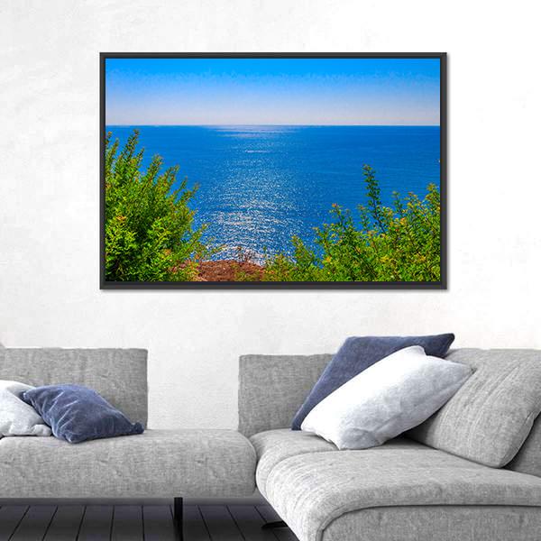 Waterfall Duden In Turkey Canvas Wall Art-3 Horizontal-Gallery Wrap-25" x 16"-Tiaracle