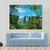 Waterfall In A Forest Athirappally Kerala Canvas Wall Art-5 Star-Gallery Wrap-62" x 32"-Tiaracle