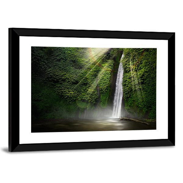 Waterfall In Munduk Bali Indonesia Canvas Wall Art-3 Horizontal-Gallery Wrap-25" x 16"-Tiaracle