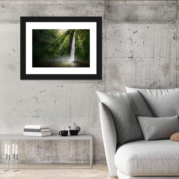 Waterfall In Munduk Bali Indonesia Canvas Wall Art-3 Horizontal-Gallery Wrap-25" x 16"-Tiaracle