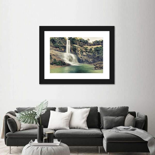 Waterfall In Philippines Canvas Wall Art-3 Horizontal-Gallery Wrap-25" x 16"-Tiaracle