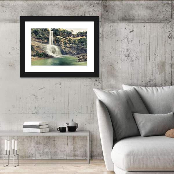 Waterfall In Philippines Canvas Wall Art-3 Horizontal-Gallery Wrap-25" x 16"-Tiaracle