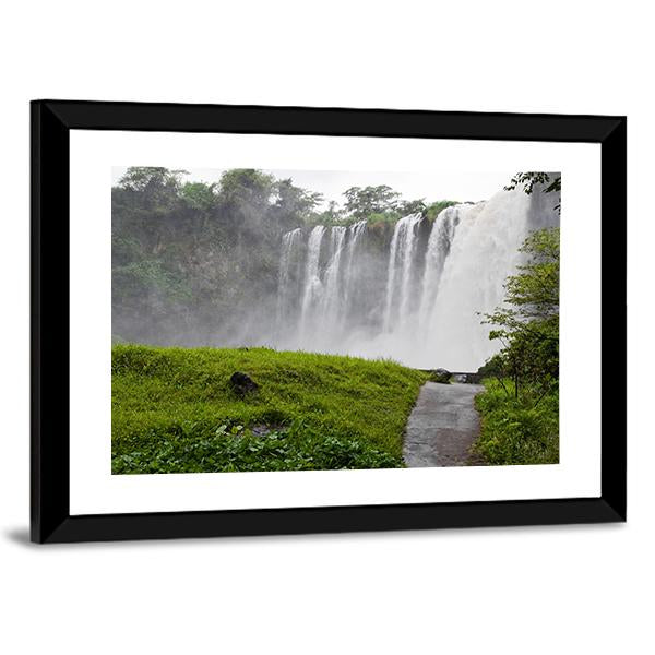 Waterfall Of Eyipantla In Mexico Canvas Wall Art-5 Horizontal-Gallery Wrap-22" x 12"-Tiaracle