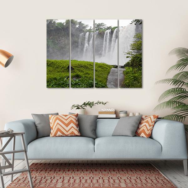 Waterfall Of Eyipantla In Mexico Canvas Wall Art-1 Piece-Gallery Wrap-36" x 24"-Tiaracle