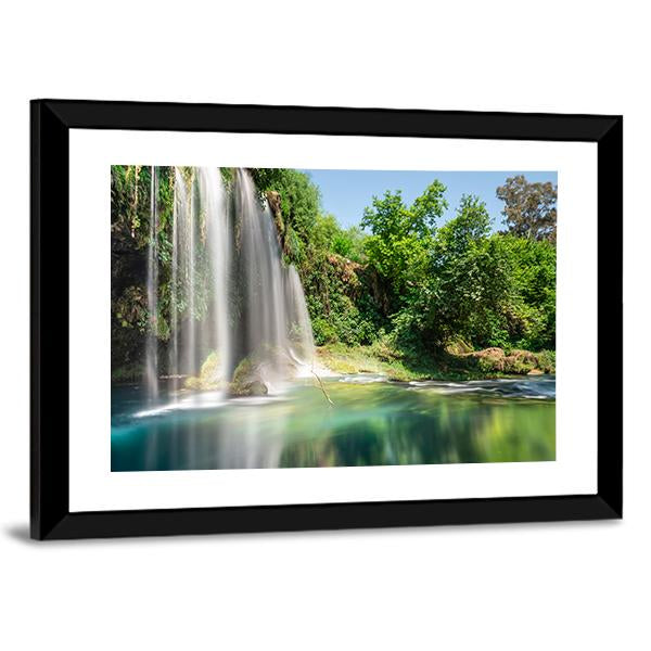 Waterfall Of The Antalya Area Canvas Wall Art-3 Horizontal-Gallery Wrap-25" x 16"-Tiaracle