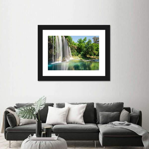 Waterfall Of The Antalya Area Canvas Wall Art-3 Horizontal-Gallery Wrap-25" x 16"-Tiaracle
