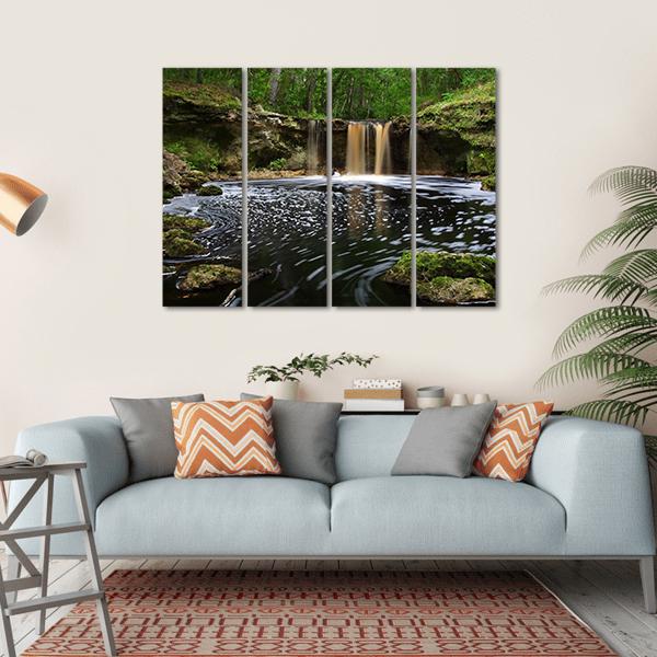 Waterfalls Along Falling Creek In Florida Canvas Wall Art-4 Horizontal-Gallery Wrap-34" x 24"-Tiaracle