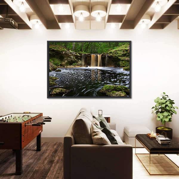 Waterfalls Along Falling Creek In Florida Canvas Wall Art-5 Horizontal-Gallery Wrap-22" x 12"-Tiaracle