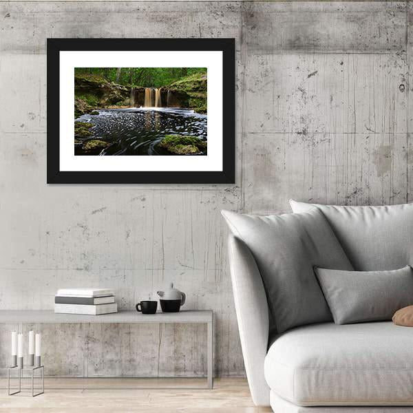 Waterfalls Along Falling Creek In Florida Canvas Wall Art-3 Horizontal-Gallery Wrap-25" x 16"-Tiaracle