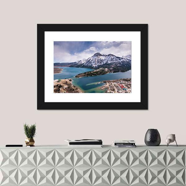 Waterton Lakes From The Bears Hump Canvas Wall Art-1 Piece-Framed Print-20" x 16"-Tiaracle