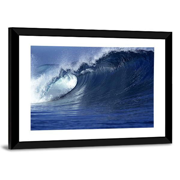 Wave In Ocean Fiji Canvas Wall Art-3 Horizontal-Gallery Wrap-25" x 16"-Tiaracle