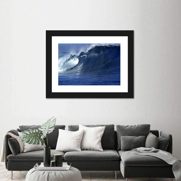 Wave In Ocean Fiji Canvas Wall Art-5 Horizontal-Gallery Wrap-22" x 12"-Tiaracle