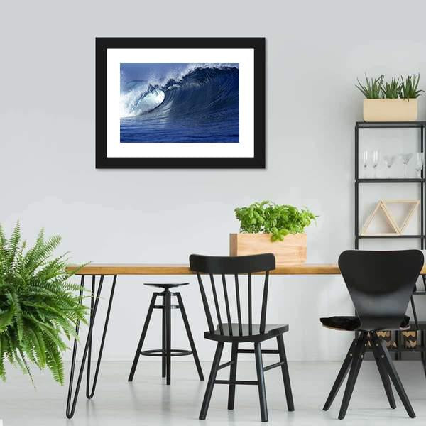 Wave In Ocean Fiji Canvas Wall Art-3 Horizontal-Gallery Wrap-25" x 16"-Tiaracle