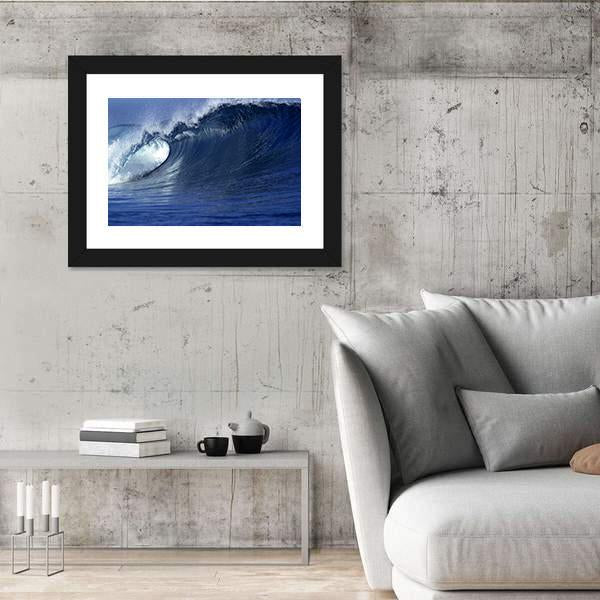 Wave In Ocean Fiji Canvas Wall Art-5 Horizontal-Gallery Wrap-22" x 12"-Tiaracle