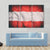 Waving Austrian Flag Canvas Wall Art-3 Horizontal-Gallery Wrap-37" x 24"-Tiaracle