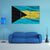 Waving Bahamas Flag Canvas Wall Art-3 Horizontal-Gallery Wrap-37" x 24"-Tiaracle