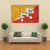 Waving Bhutan Flag Canvas Wall Art-3 Horizontal-Gallery Wrap-37" x 24"-Tiaracle