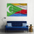 Waving Comoros Flag Canvas Wall Art-1 Piece-Gallery Wrap-48" x 32"-Tiaracle
