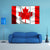 Waving Fabric Flag Of Canada Canvas Wall Art-3 Horizontal-Gallery Wrap-37" x 24"-Tiaracle