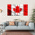 Waving Fabric Flag Of Canada Canvas Wall Art-5 Horizontal-Gallery Wrap-22" x 12"-Tiaracle