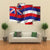 Waving Flag Of Hawaii Canvas Wall Art-4 Pop-Gallery Wrap-50" x 32"-Tiaracle