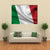 Waving Flag Of Italy Canvas Wall Art-1 Piece-Gallery Wrap-48" x 32"-Tiaracle