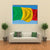 Waving Flag of Mali Canvas Wall Art-5 Horizontal-Gallery Wrap-22" x 12"-Tiaracle